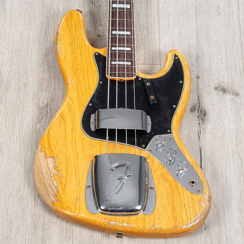 Басс гитара Fender Custom Shop Limited Edition Custom Jazz Bass Heavy Relic, Aged Natural