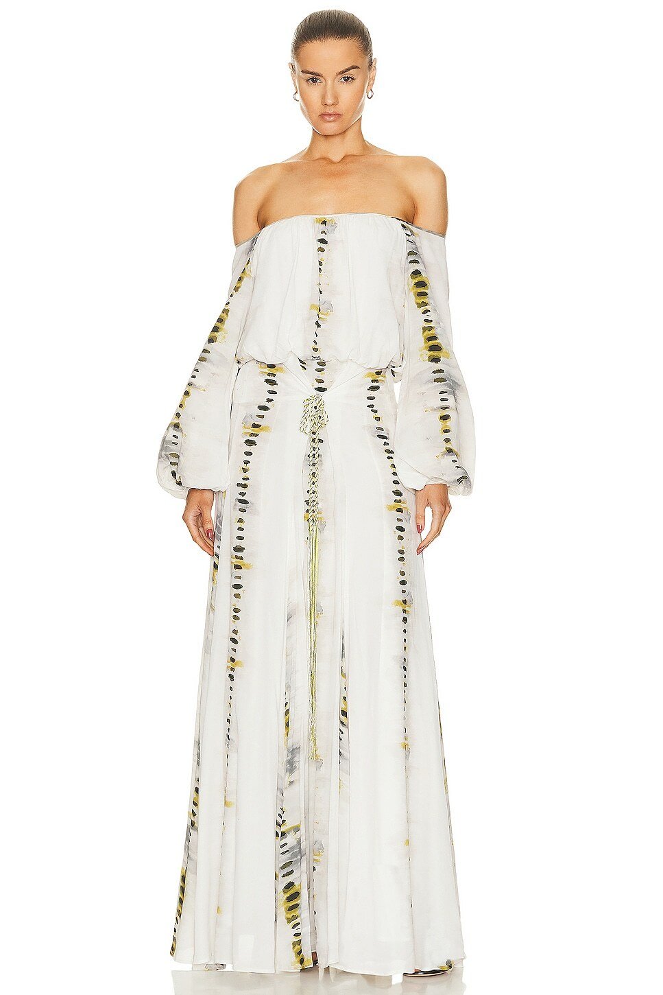

Платье Silvia Tcherassi Lorenza, цвет Olive Grey Linear Abstract