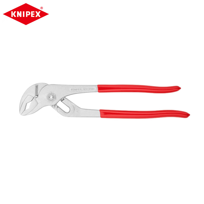 Клещи KNIPEX для водяных насосов, 250 мм, с пластиковой ручкой, хромированные плоскогубцы, регулируемые самоконтрящиеся клещи для труб, инструмент для снятия гаек 89 03 250