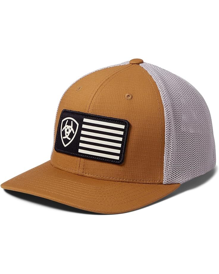 

Кепка Ariat Flex Fit Flag Patch Mesh Back, цвет Tan