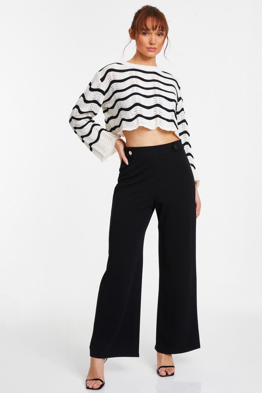 

Черные брюки палаццо QUIZ Clothing