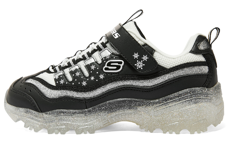 

Кроссовки детские для девочек GS Low-top черные/белые Skechers, черный