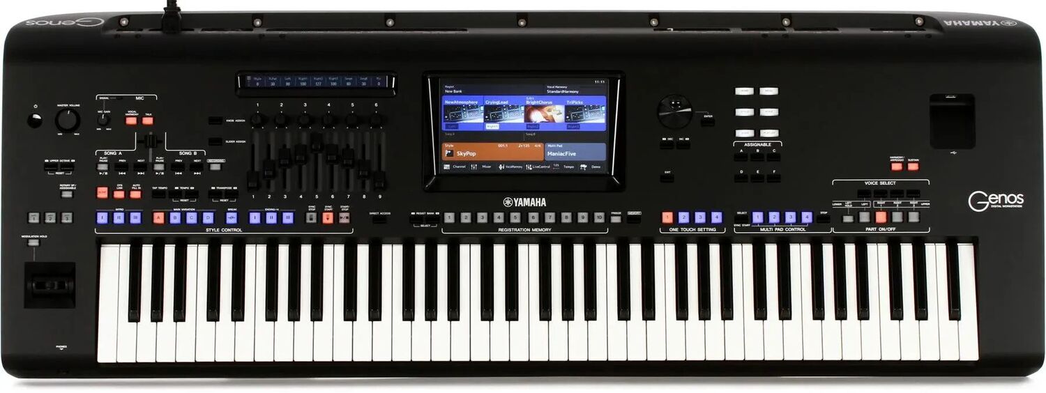 

Рабочая станция аранжировщика Yamaha Genos с 76 клавишами