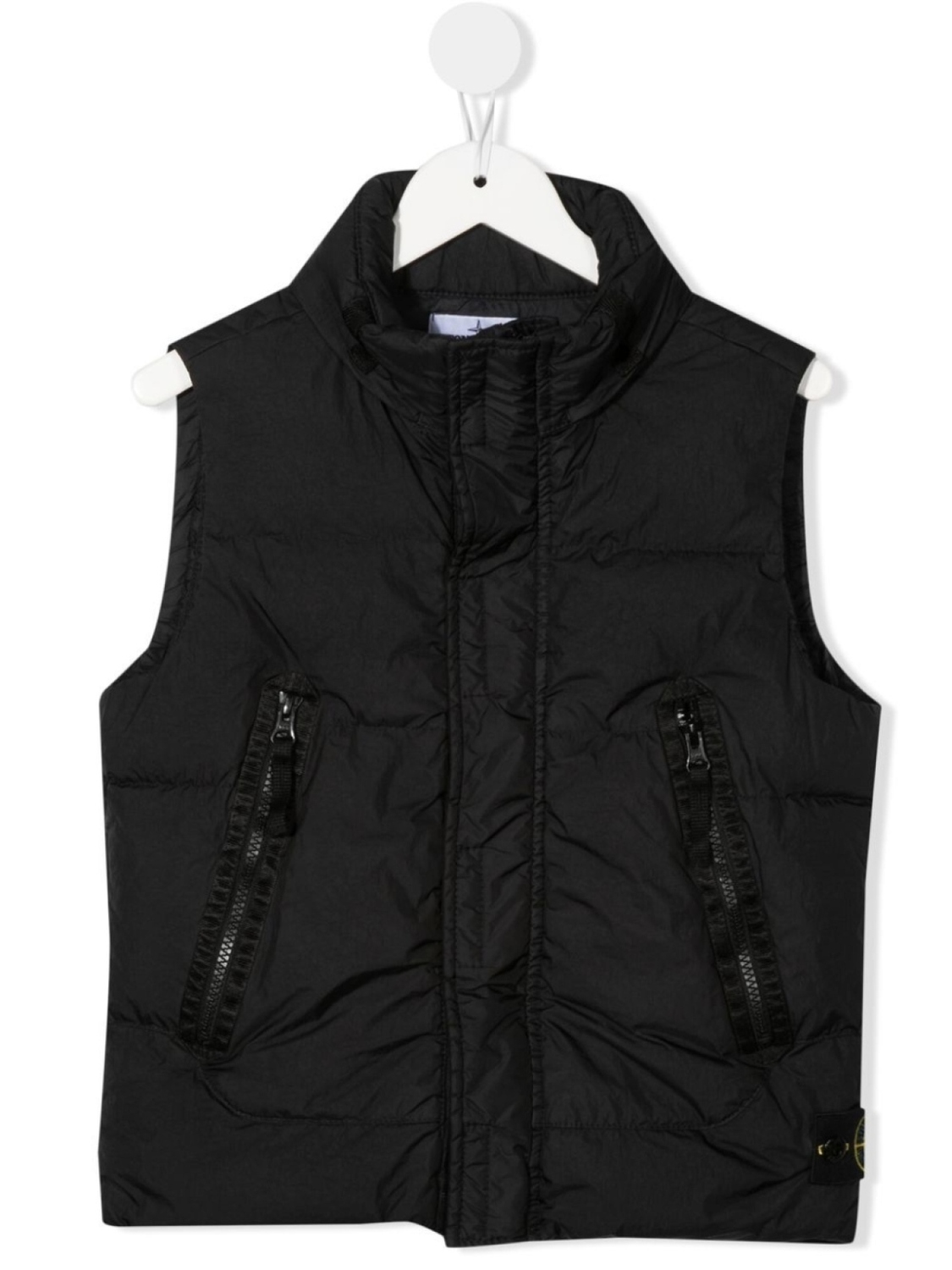 

Stone Island Junior дутый жилет, черный