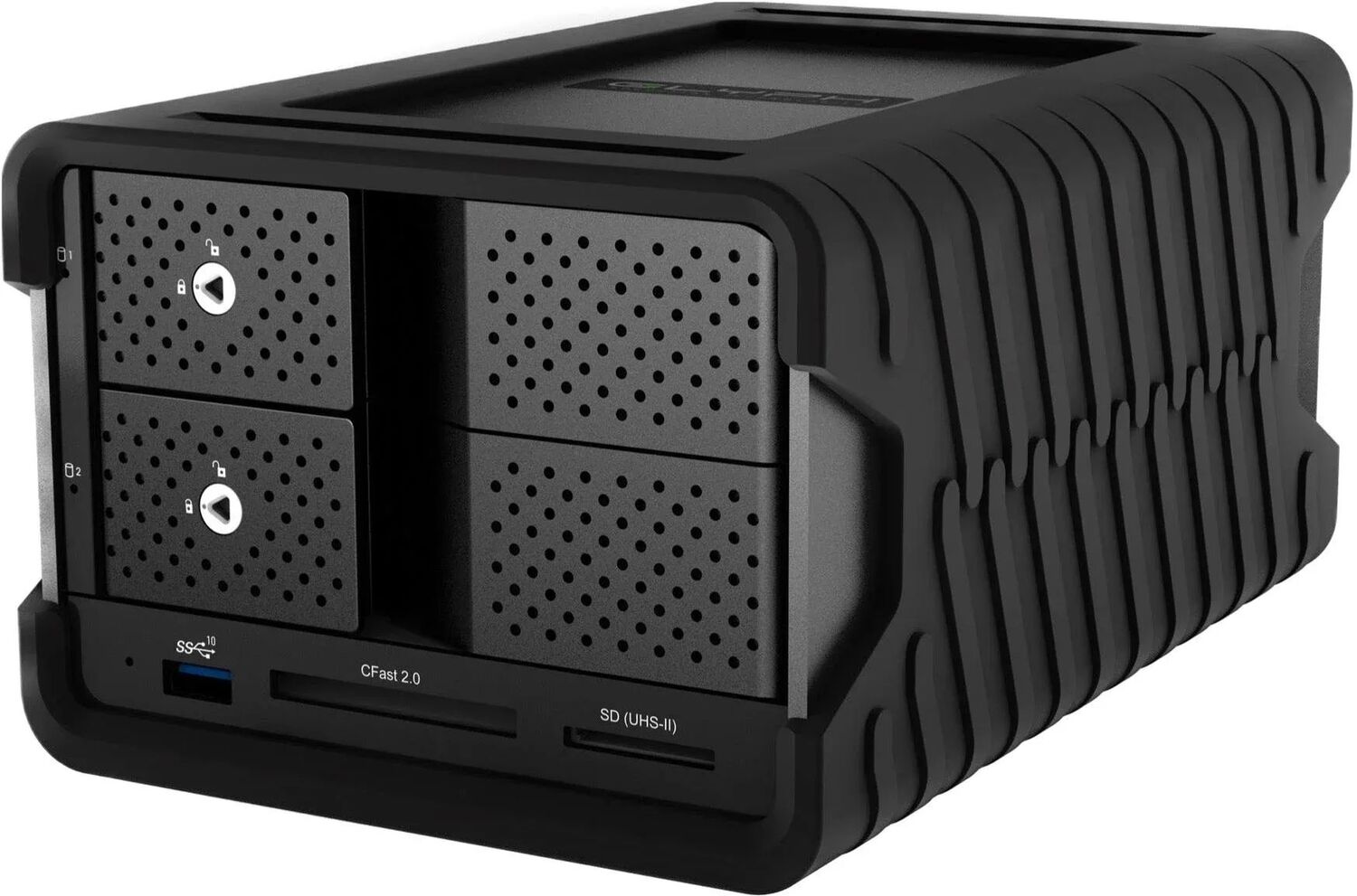 

Новый настольный жесткий диск Glyph Blackbox Pro RAID емкостью 16 ТБ с интерфейсом Thunderbolt 3 и концентратором — черный