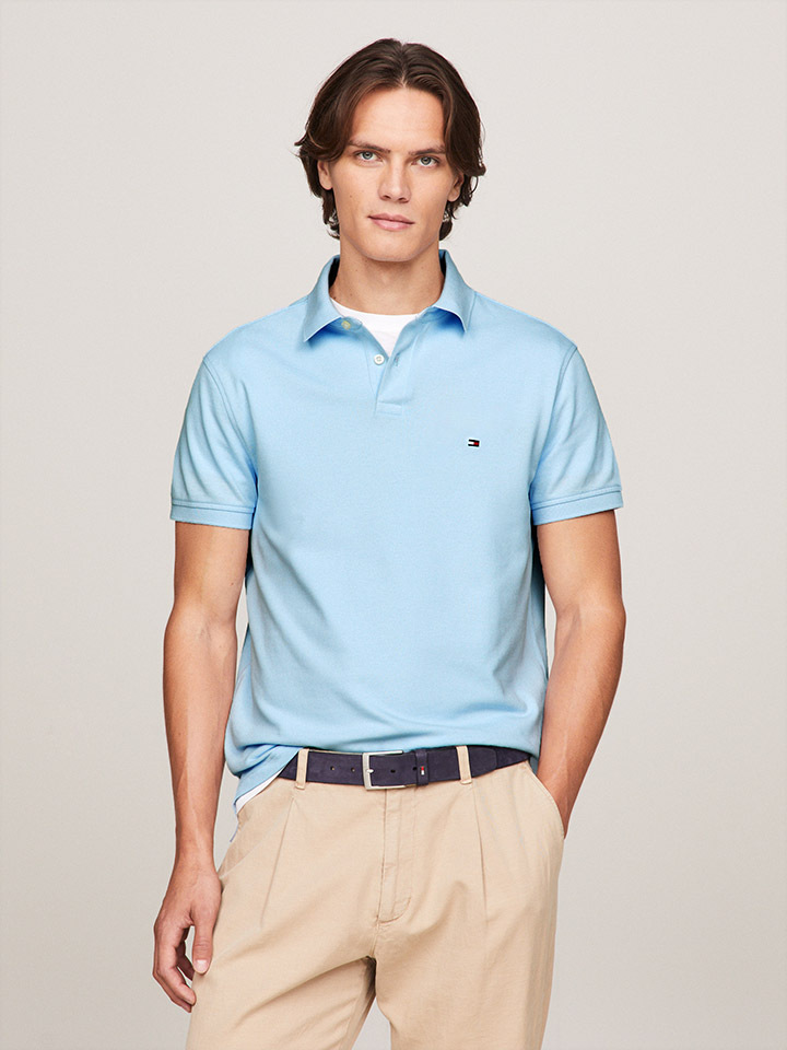 

Поло Tommy Hilfiger, светло-синий