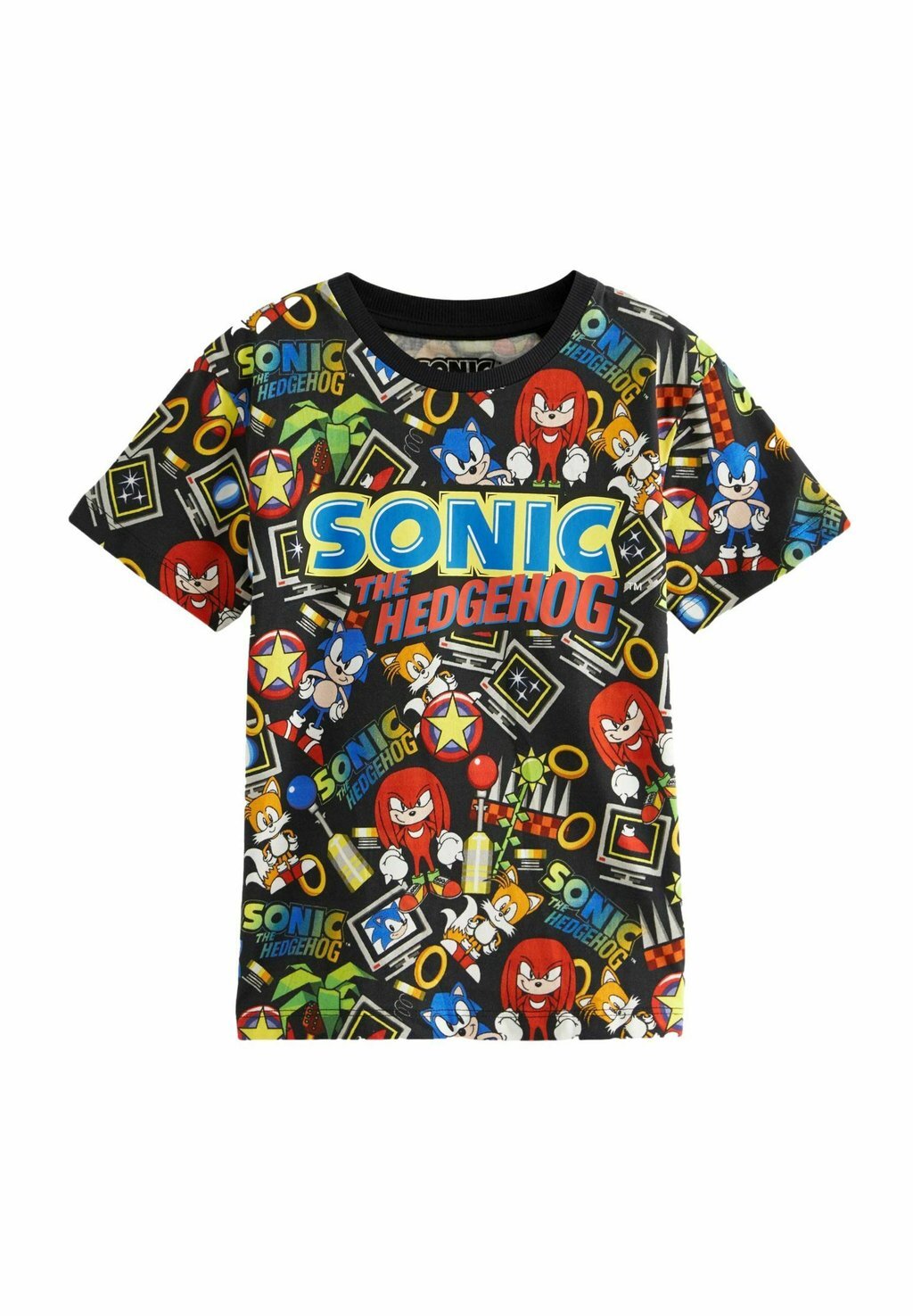 

Футболка с принтом SONIC THE HEDGEHOG SHORT SLEEVE-REGULAR FIT Next, цвет black