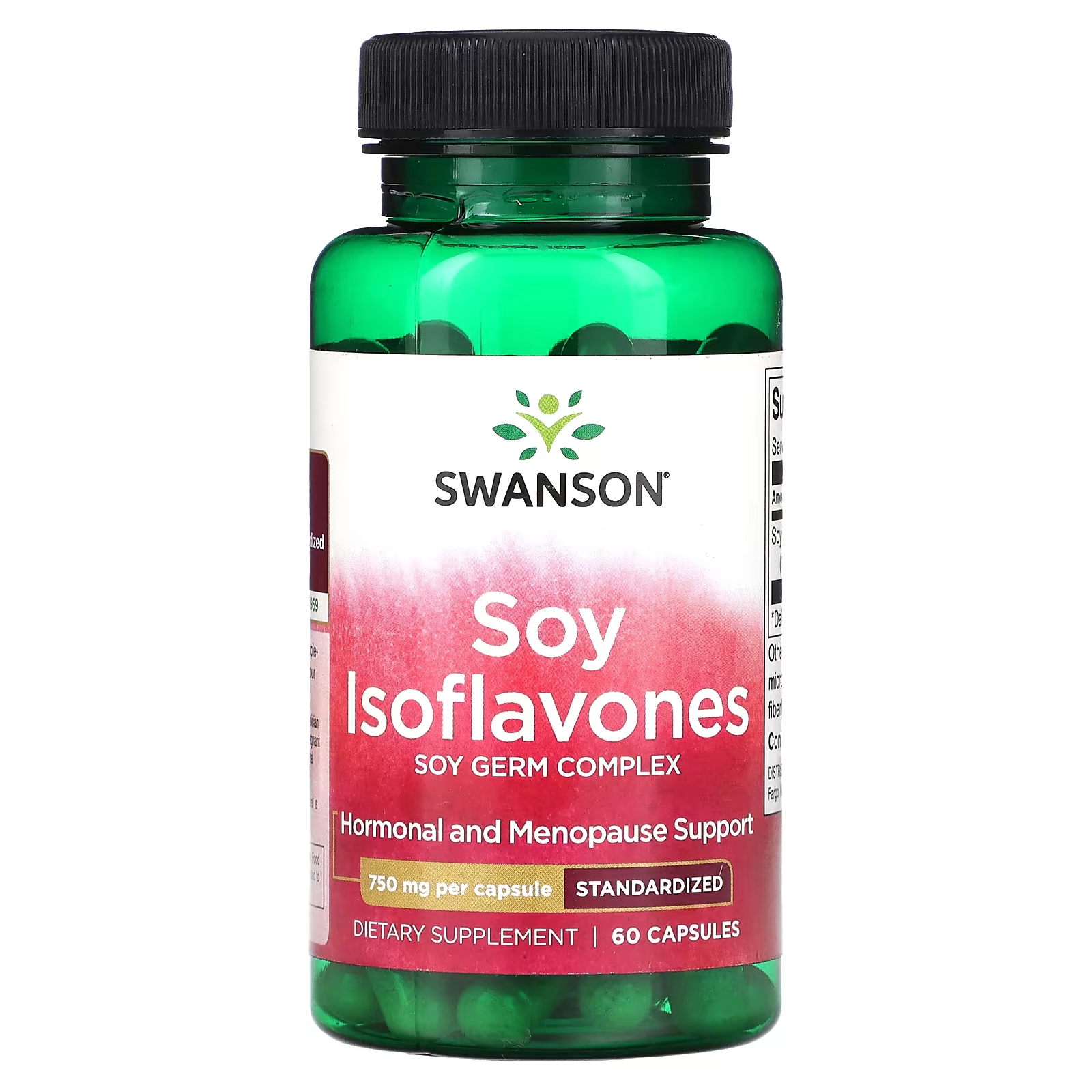Соевые изофлавоны Swanson 750 мг, 60 капсул