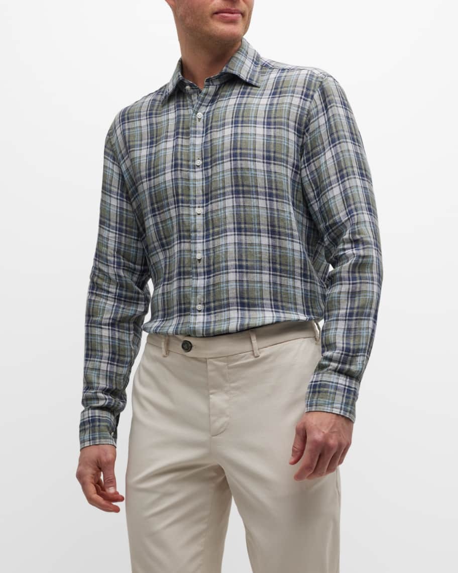 

Мужская льняная спортивная рубашка Polperro Peter Millar