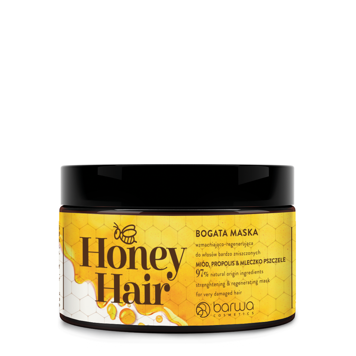 Укрепляющая и восстанавливающая маска для волос Barwa Honey Hair, 220 мл романова ольга владимировна здоровье из улья мед прополис перга маточное молочко