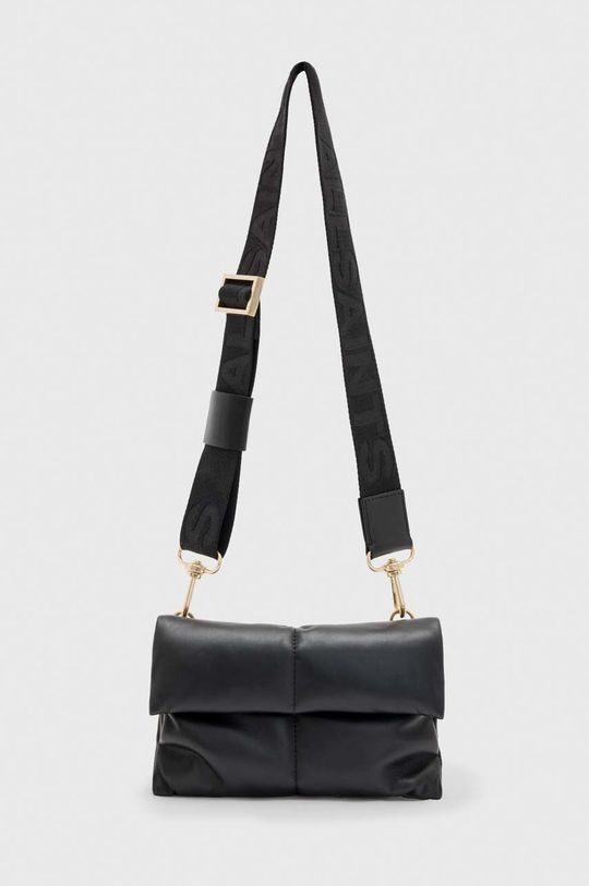 Кожаная сумка EZRA QUILT CROSSBODY AllSaints, черный