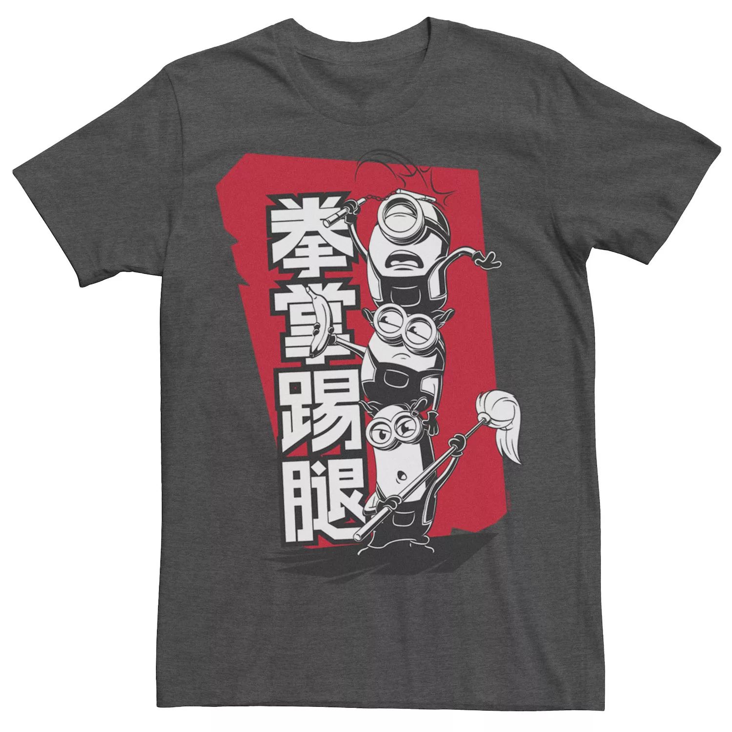 Мужская футболка с плакатом в стиле «Миньоны 2» в стиле кандзи Licensed Character