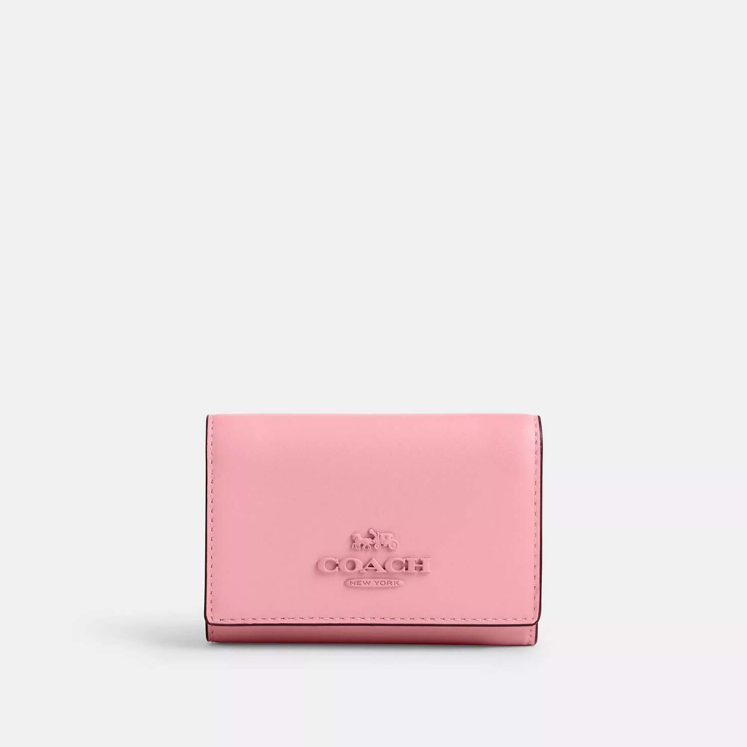 

Микрокошелек Coach Outlet, цвет Silver/Flower Pink