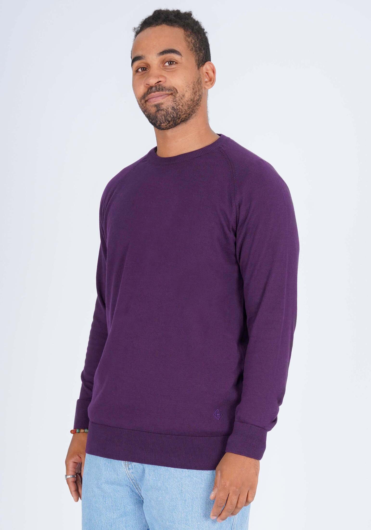 пуловер honesty rules strick jacquard цвет multi colors Пуловер HONESTY RULES Knitter Basic, цвет dark purple