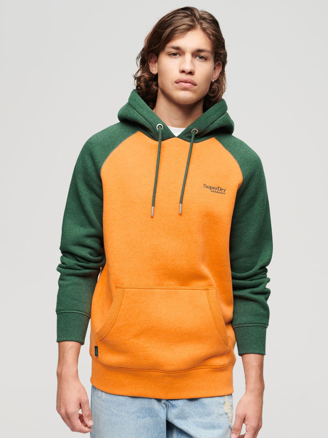 

Толстовка Essential Baseball с капюшоном Superdry, золотой/зеленый