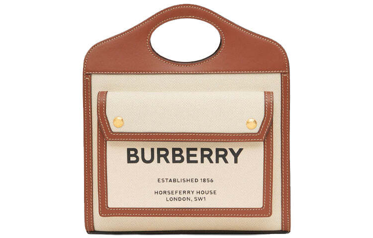 

Сумка Burberry Canvas Wmns кожаная, коричневый/бежевый