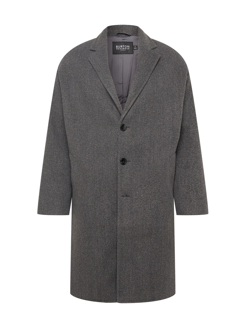 Межсезонное пальто BURTON MENSWEAR LONDON, темно-серый