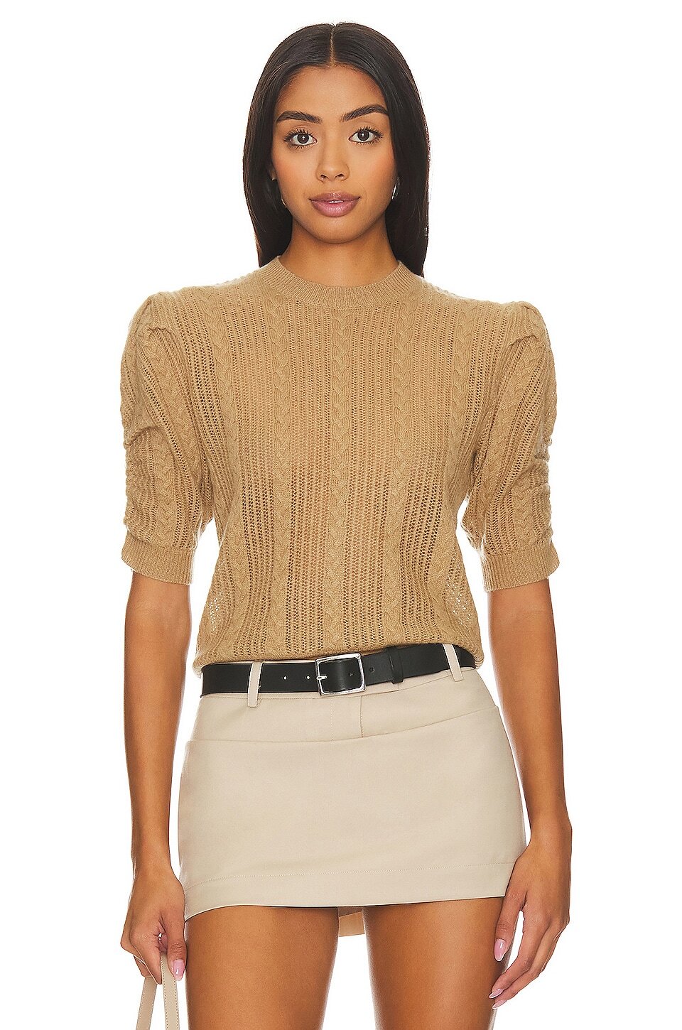 

Свитер FRAME Ruched Sleeve, цвет Light Camel