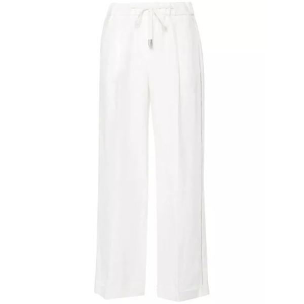 

Брюки beaded palazzo pants Peserico, белый