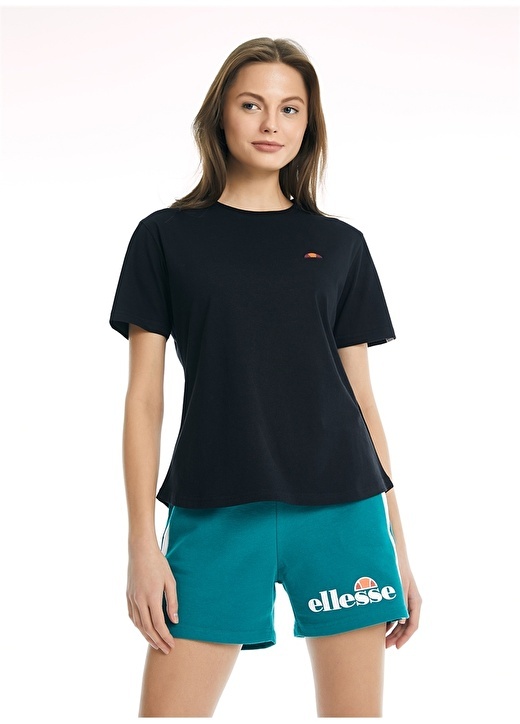 

Черная женская футболка с круглым вырезом Ellesse, Черный