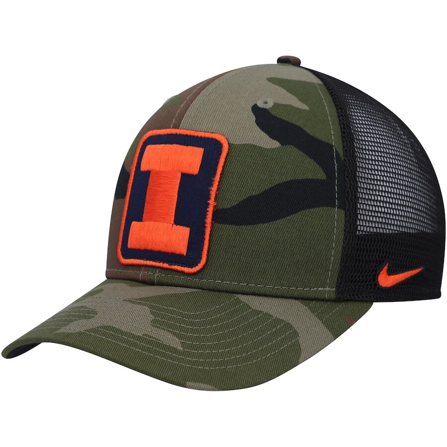 

Бейсболка Nike Illinois Fighting Illini, камуфляж
