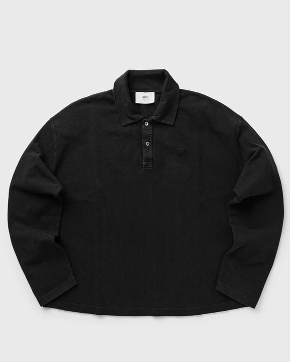 

Поло Ami Paris Polo Manches Longues Ami De Coeur, цвет 001: noir