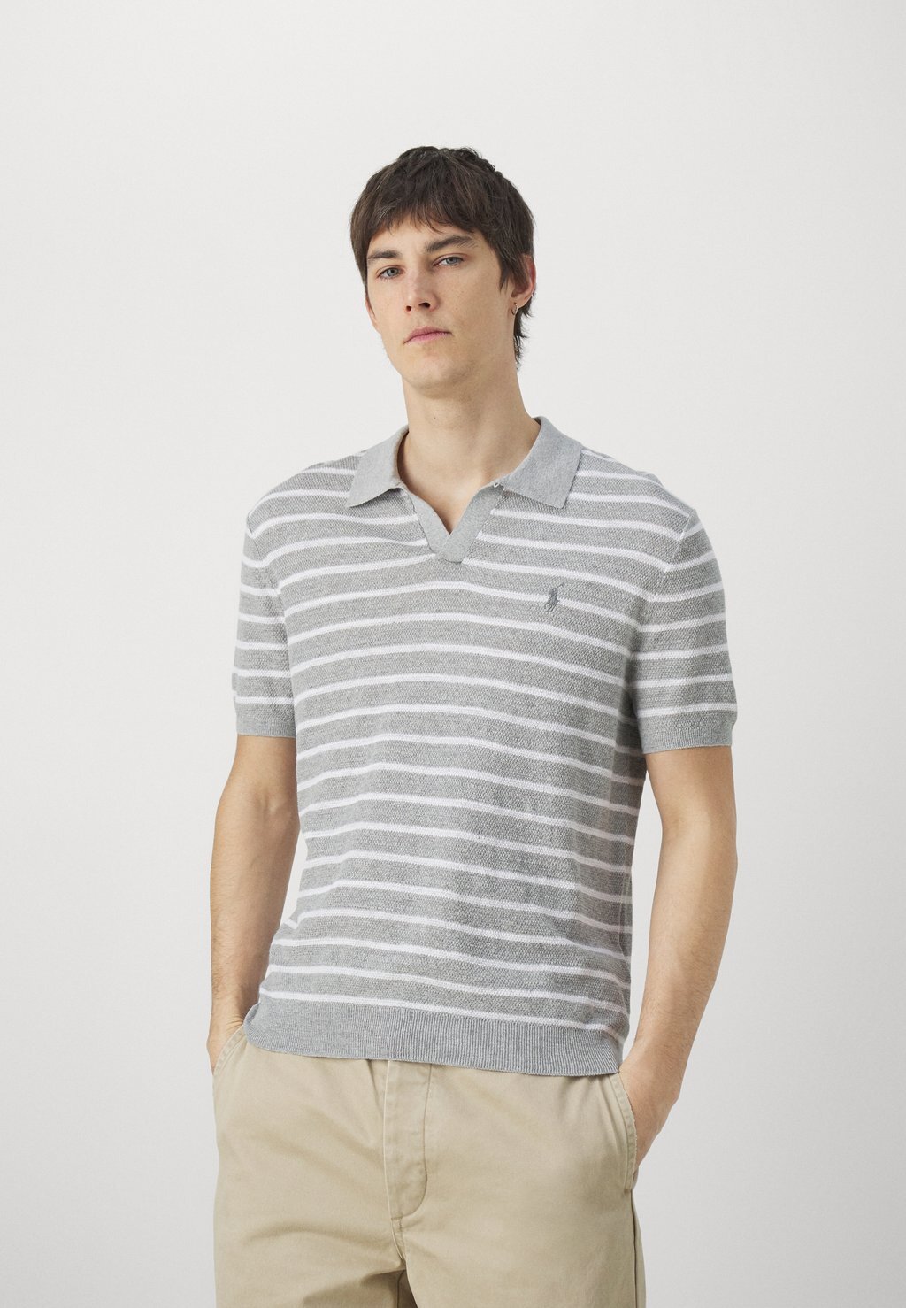 

Футболка с принтом Short Sleeve Polo Ralph Lauren, цвет andover heather