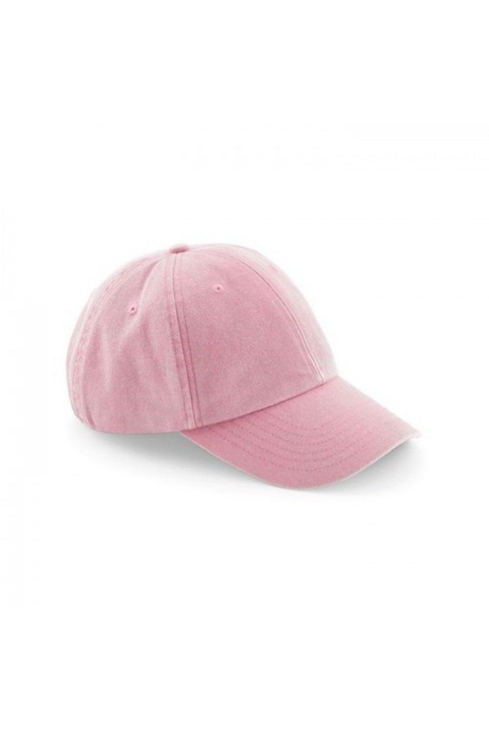 Винтажная низкопрофильная кепка Beechfield, розовый