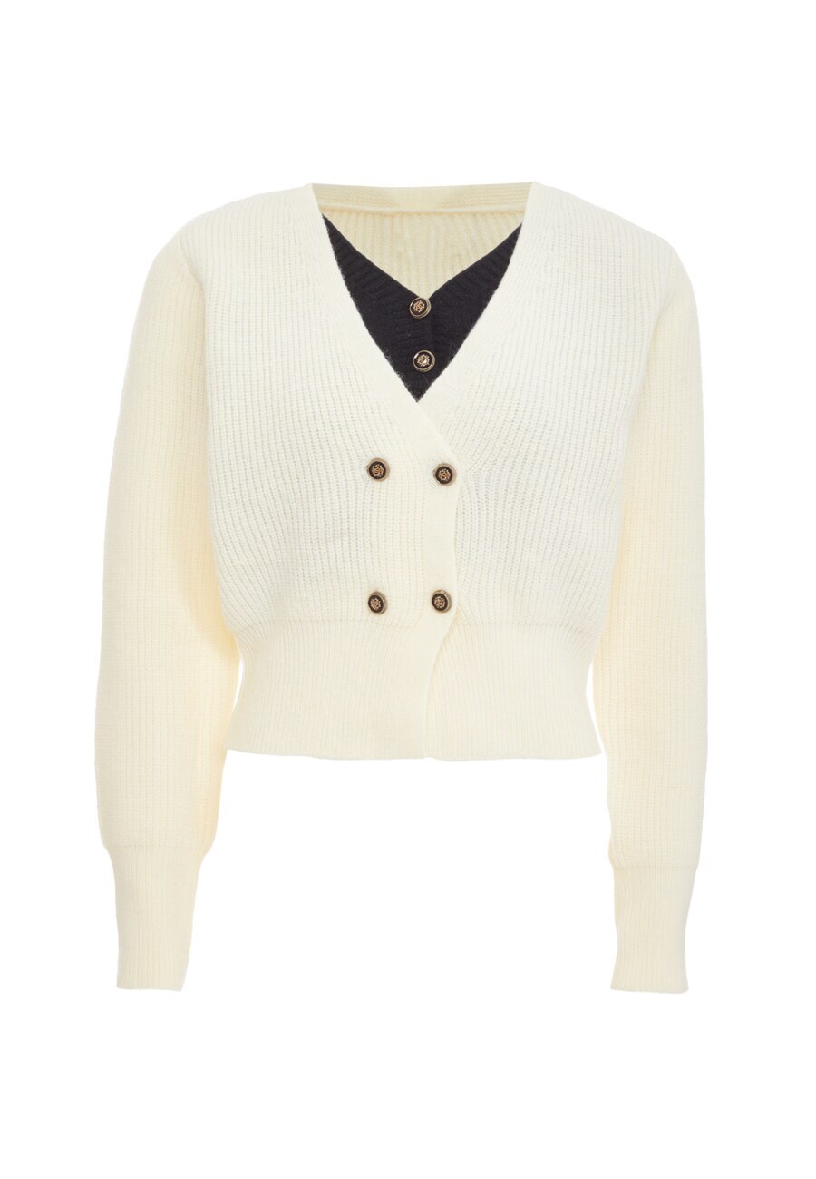 

Вязаный кардиган Carnea, цвет Wool White