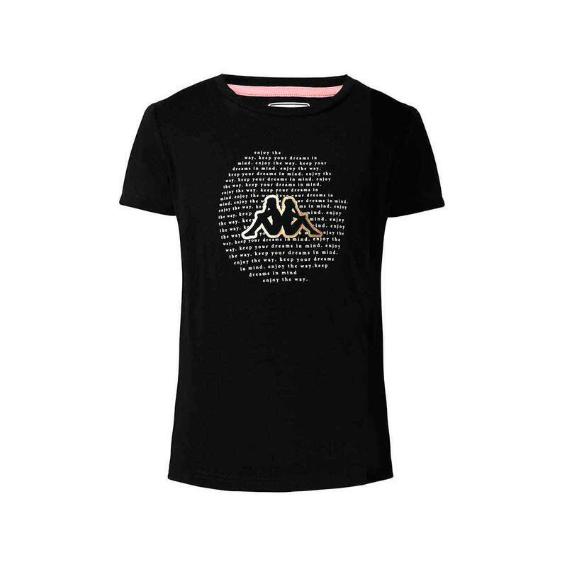 

Детская хлопковая футболка Bessy Kappa, цвет negro