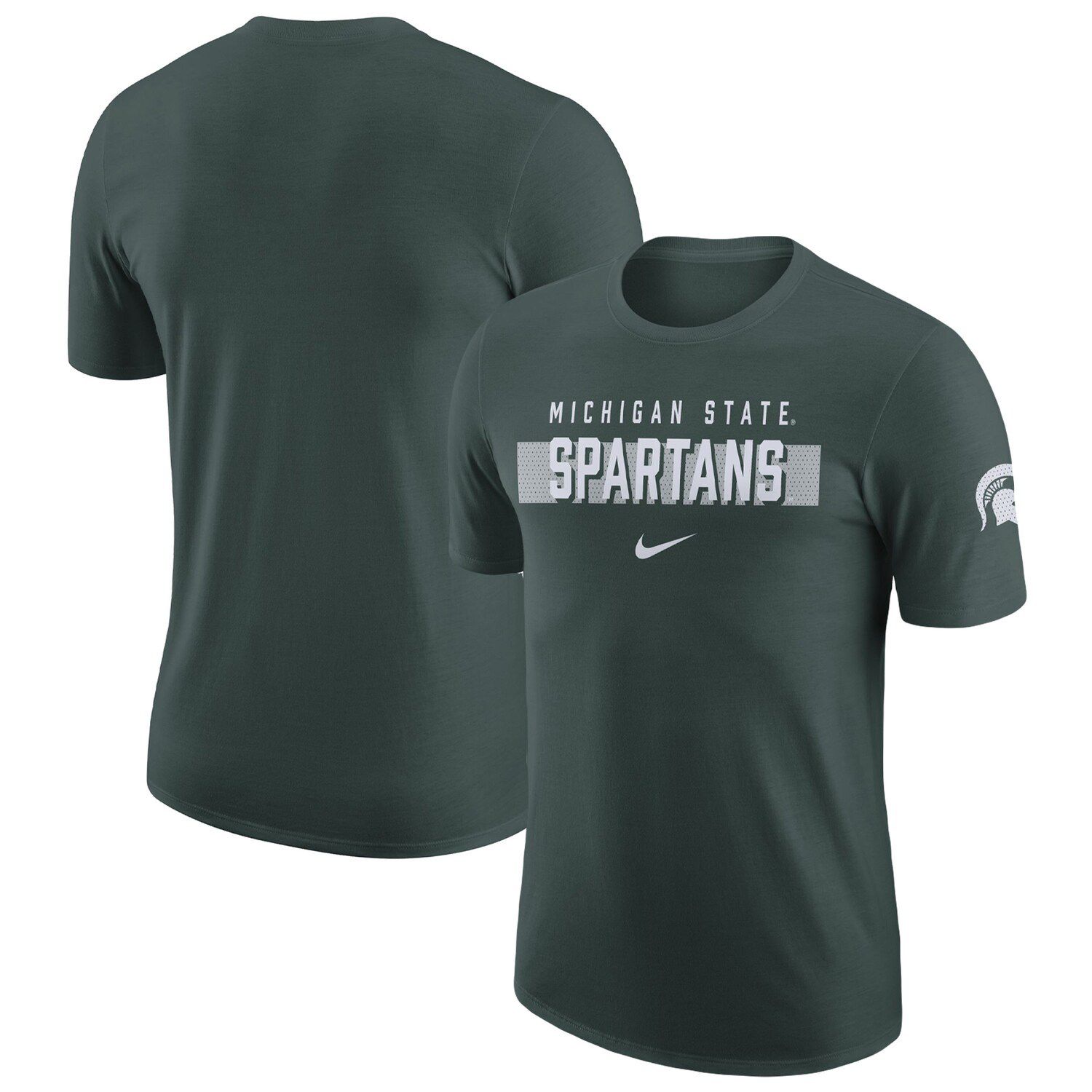 Мужская зеленая футболка Michigan State Spartans Campus Gametime Nike