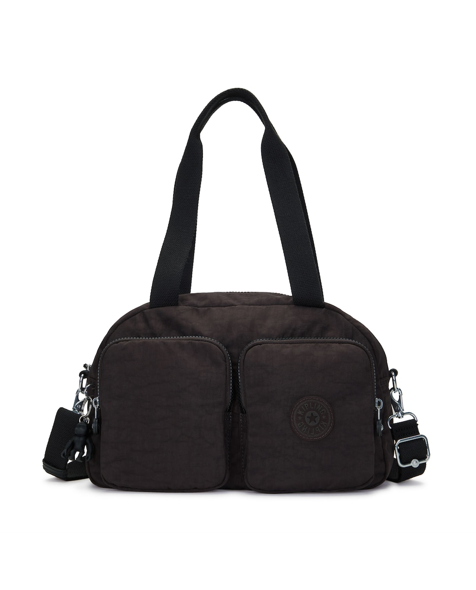 Темно-коричневая сумка через плечо на молнии Kipling, темно коричневый сумка ki601748i cool defea medium shoulder bag 48i metallic glow