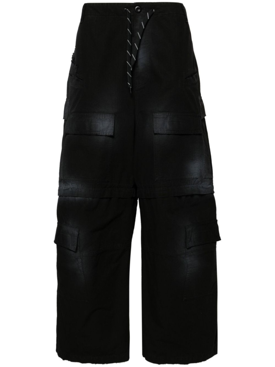 

Balenciaga брюки Large Cargo с эффектом потертости, черный