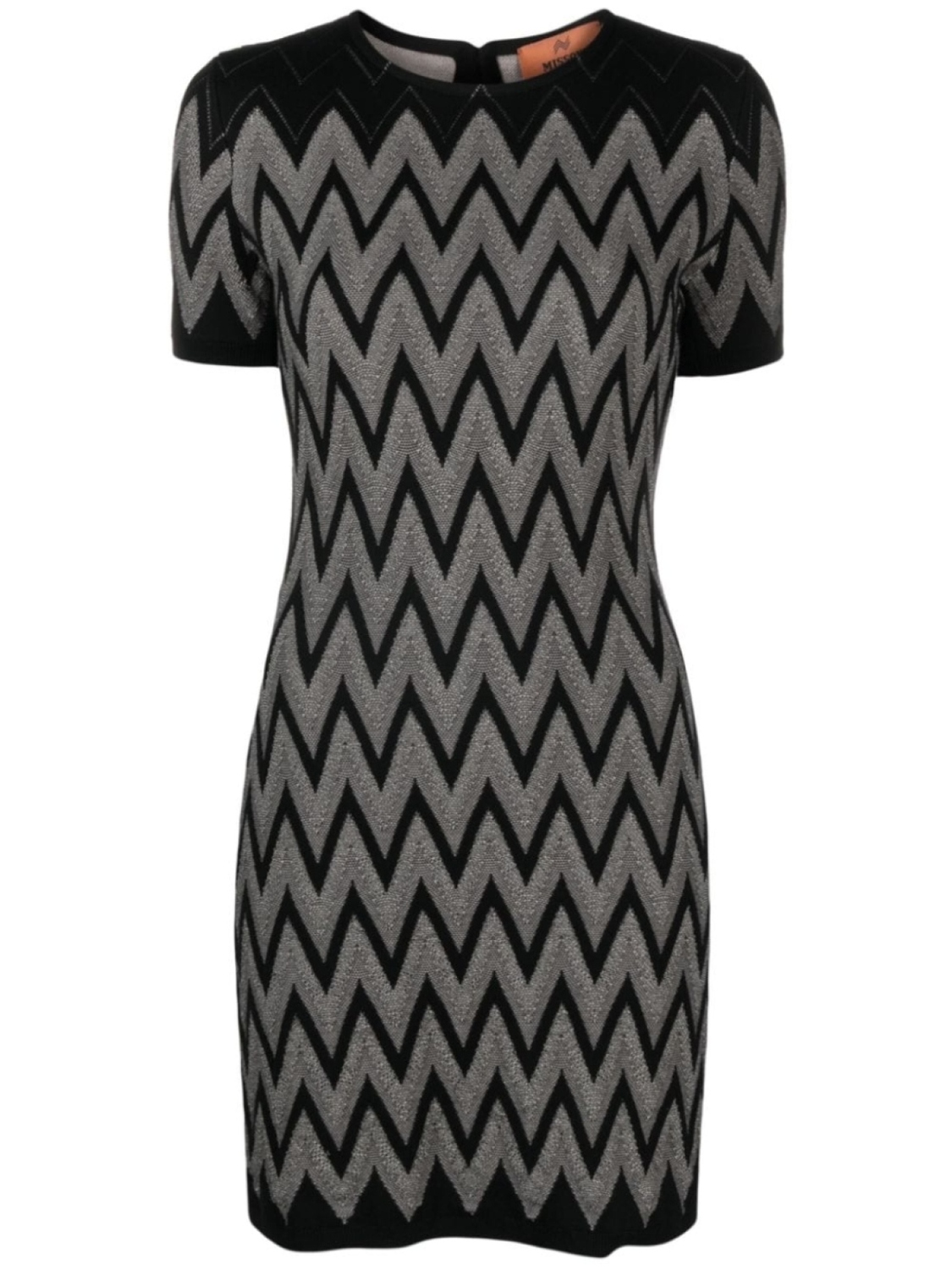 

Missoni платье мини с узором зигзаг, черный