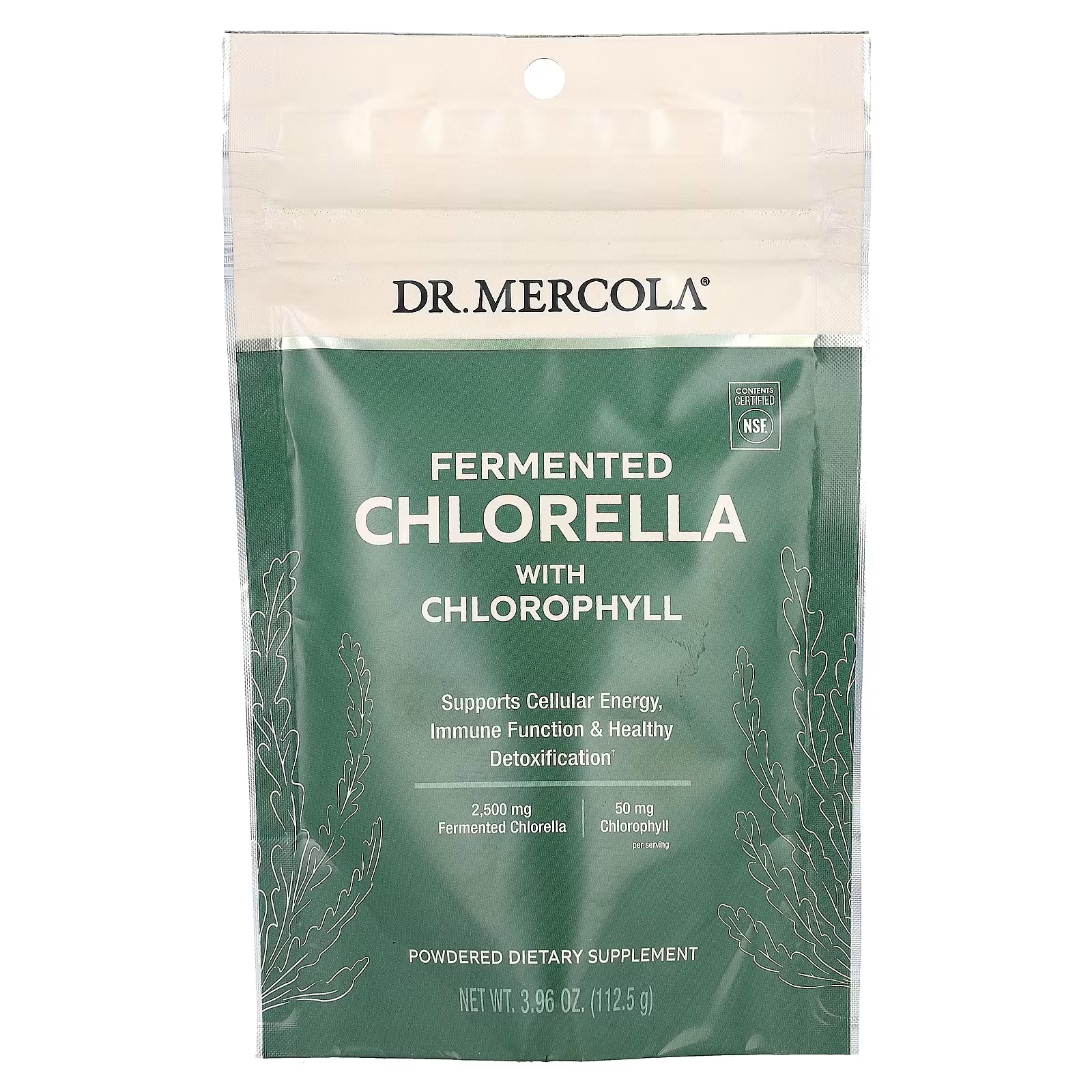 Ферментированная хлорелла Dr. Mercola с хлорофиллом