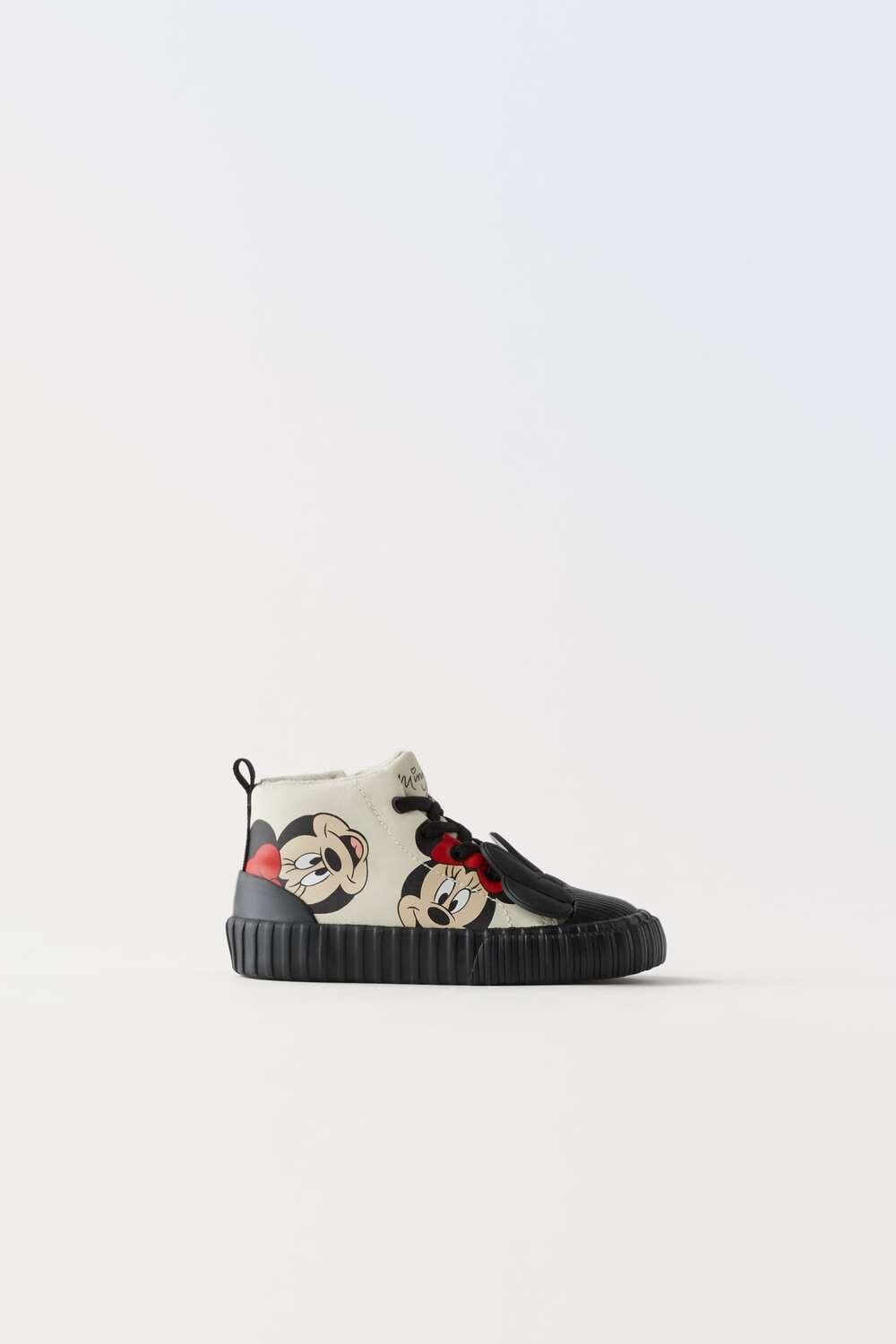 

Кроссовки с минни маус disney sneakers Zara, экрю белый