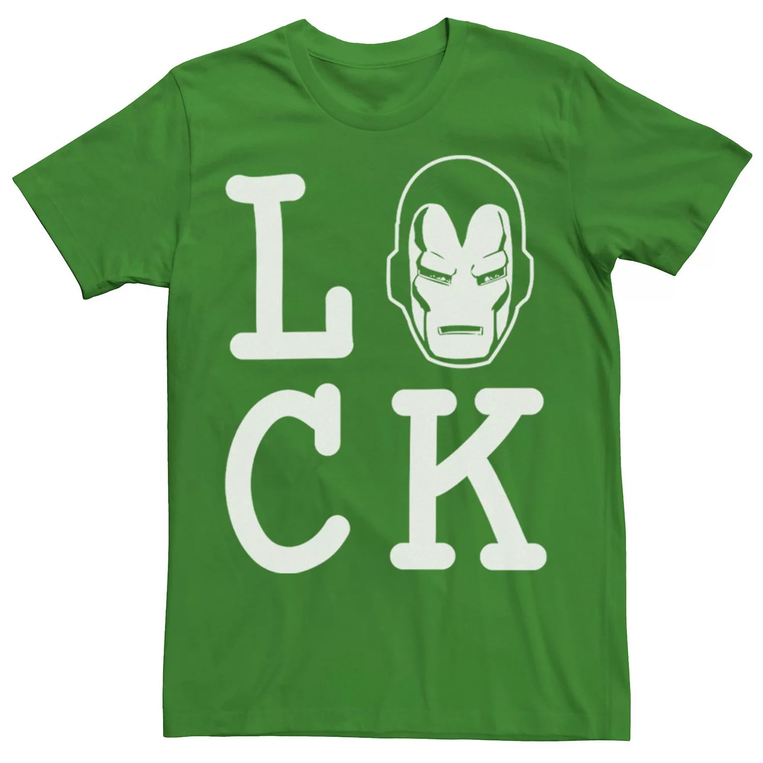 Мужская футболка Iron Man Lucky с надписью ко Дню Святого Патрика Marvel мужская футболка с надписью hulk lucky ко дню святого патрика marvel