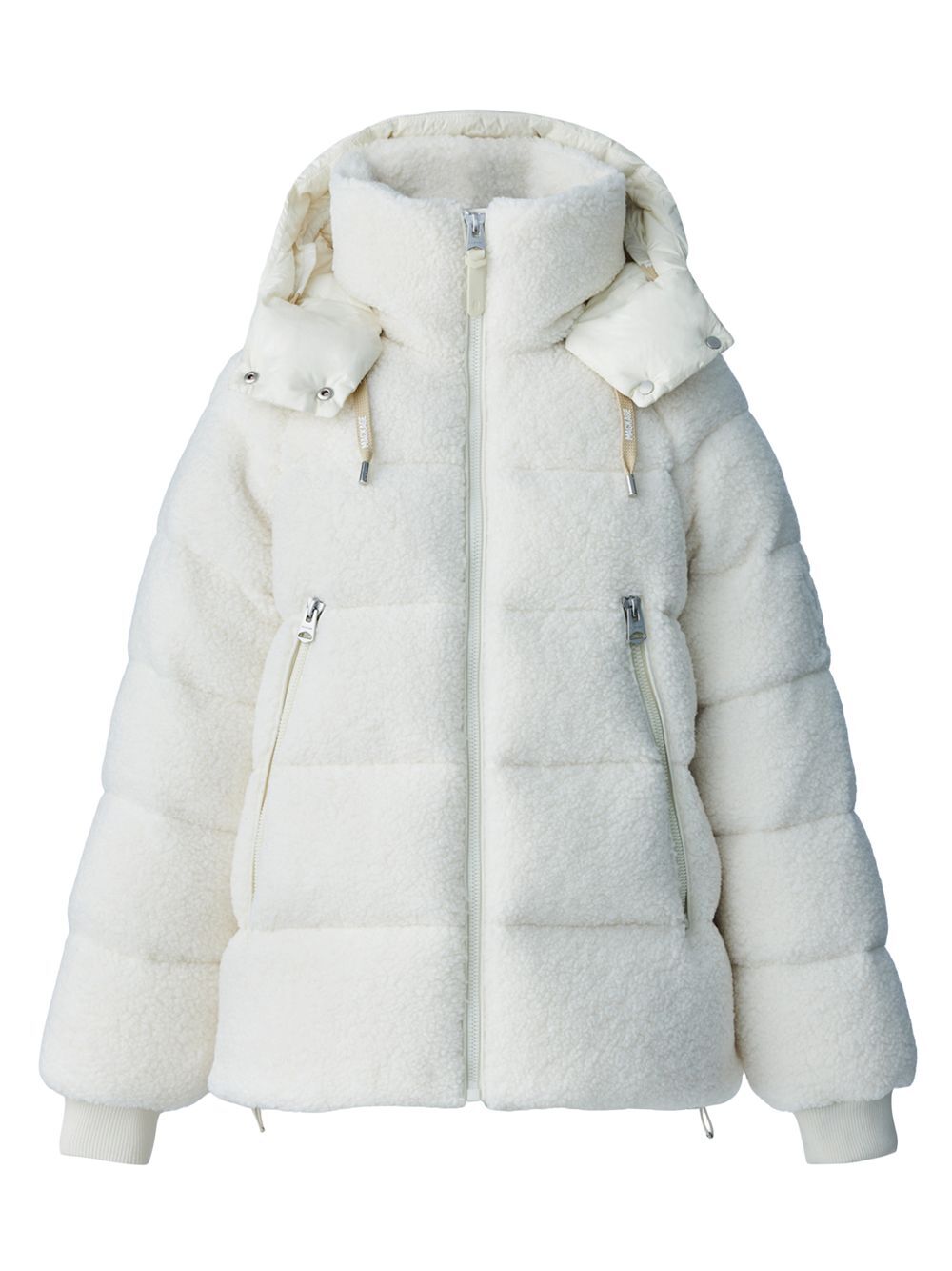

Пуховик Edana Teddy на пуху Mackage, кремовый, Бежевый