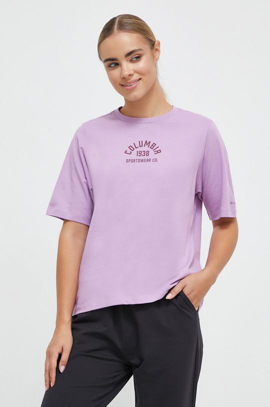 

Футболка из хлопка Columbia, фиолетовый