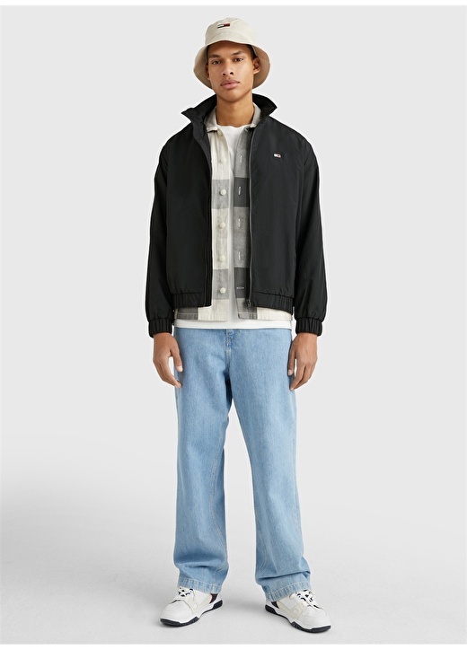 

Черное мужское пальто Tommy Jeans, Черный