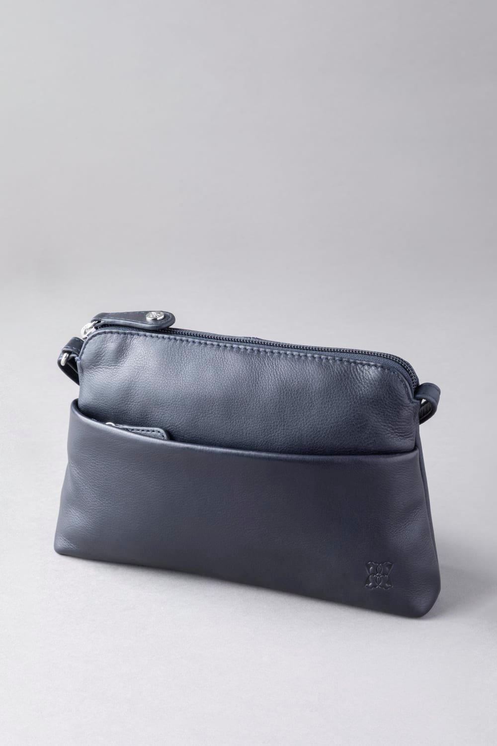 Маленькая кожаная сумка через плечо 'Rydal' Lakeland Leather, синий
