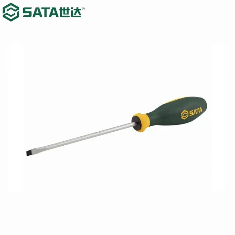 Отвертка плоская с трехцветной ручкой Shida G series 8x150MM 63706 SATA