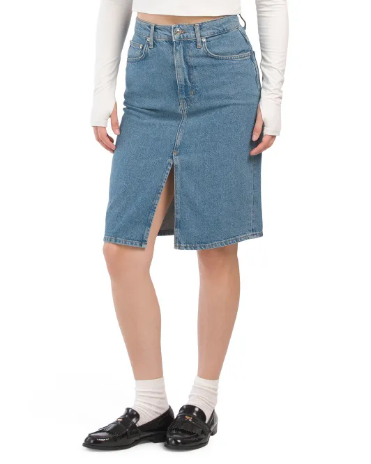 

Джинсовая юбка Juliet с высокой посадкой Derek Lam 10 Crosby, цвет Denim