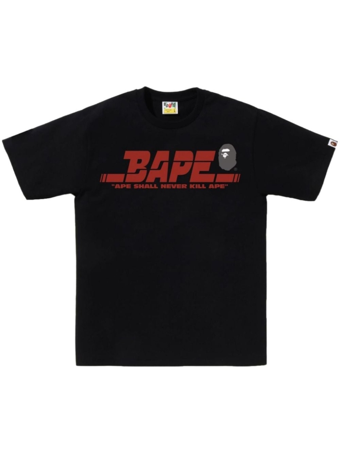 

A BATHING APE футболка с логотипом, черный