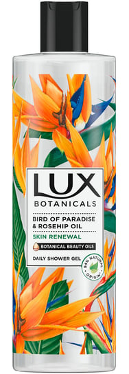 Обновляющий гель для душа с маслом райской птицы и шиповника 500мл Lux Botanicals
