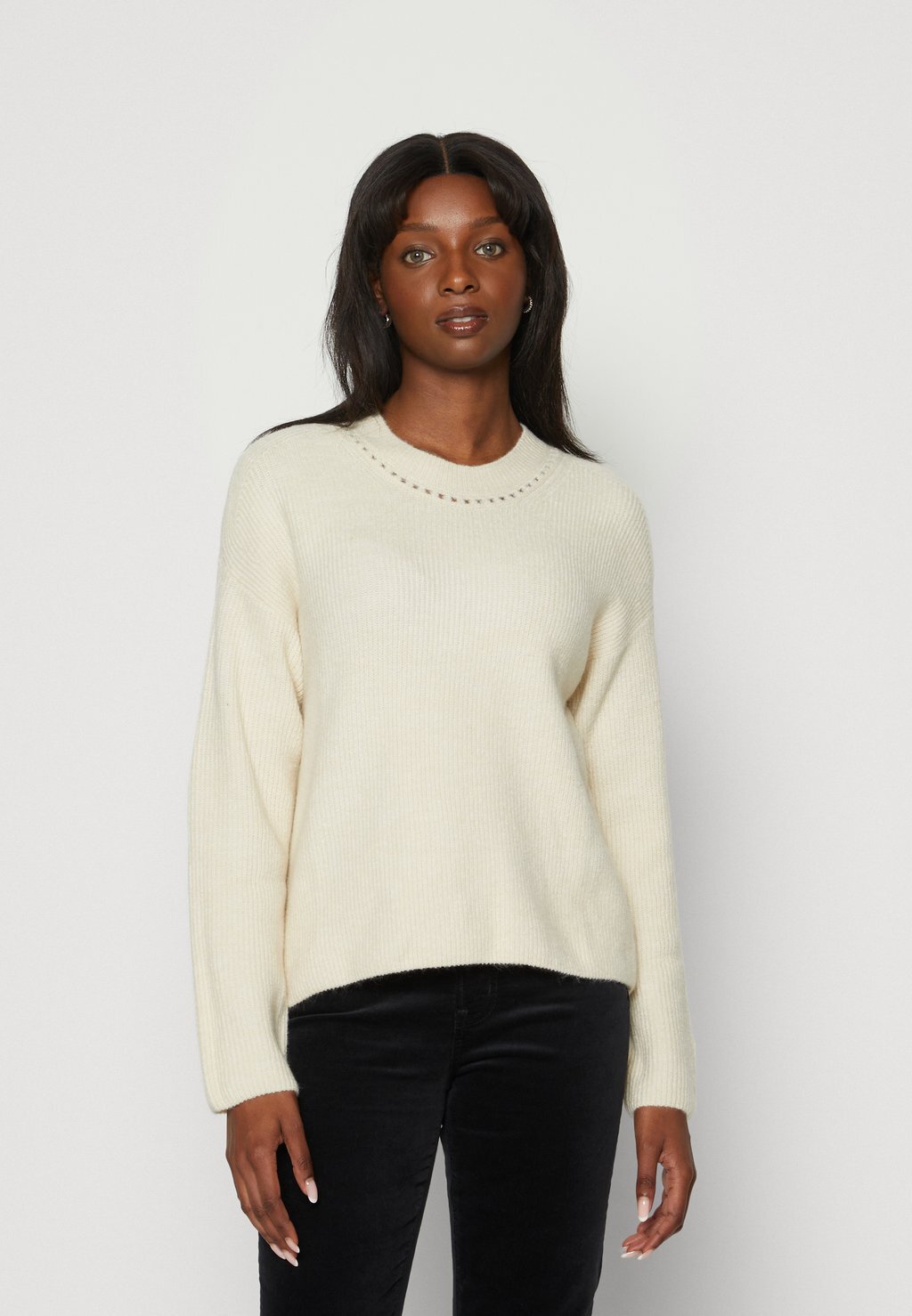 

Вязаный свитер FOREVERCOZY CREW Gap, цвет birch
