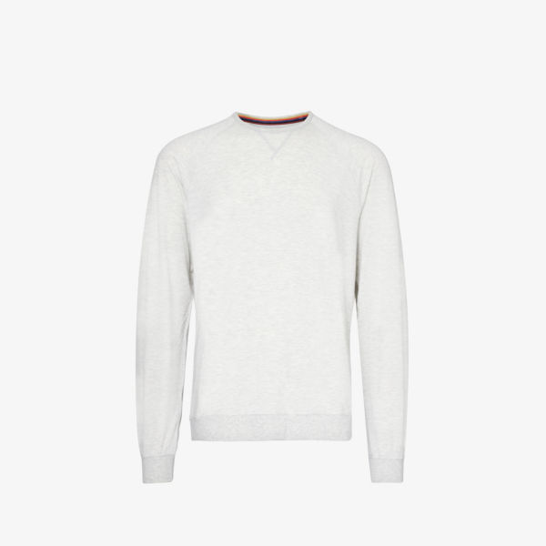 

Толстовка из эластичного джерси с фирменной нашивкой Paul Smith, белый