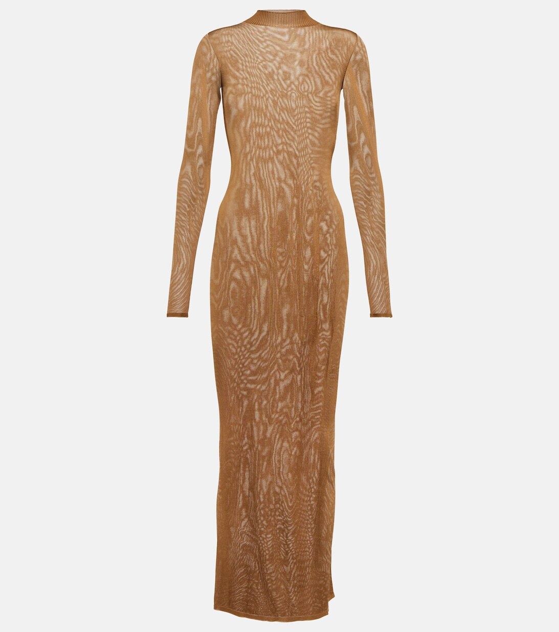 

Платье макси из джерси SAINT LAURENT, бежевый