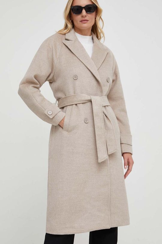 Шерстяное пальто Answear Lab, бежевый williams шерстяное пальто neo noir бежевый