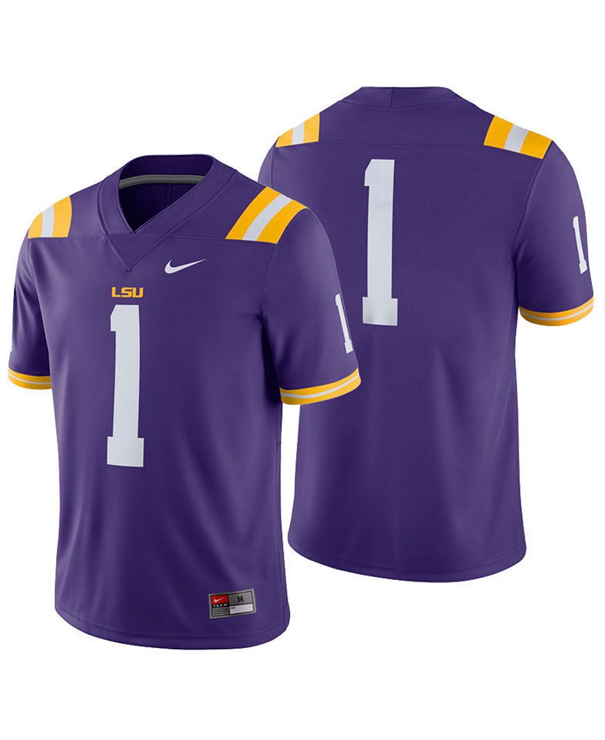 Мужское футбольное джерси LSU Tigers, реплика игры Nike